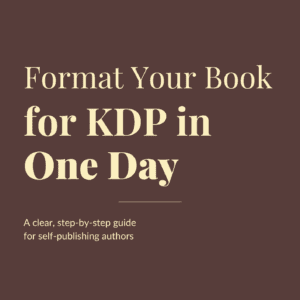 Format your book for KDP guide cover for indie authors